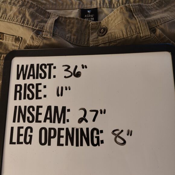 Kuhl Revolvr Pants Men 36x27 Brown Straight Stretch Outdoor Hiking Gorpcore Fish - Picture 9 of 9